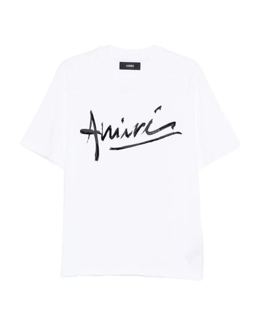 Amiri White Script T-Shirt for men