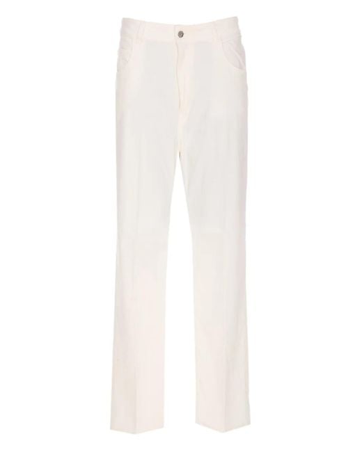 TRUE AVENUE White Cotton Jeans