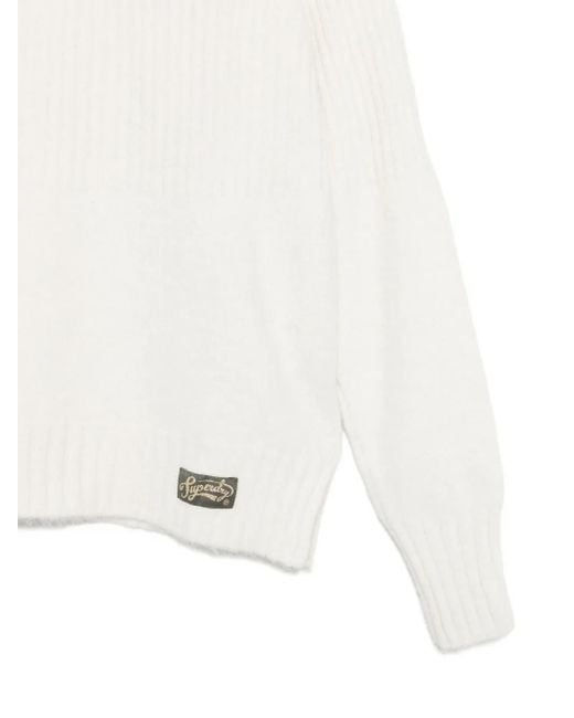 Superdry White Roll-Neck Sweater