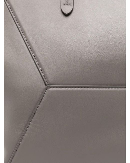 Brunello Cucinelli Gray Leather Shoulder Bag
