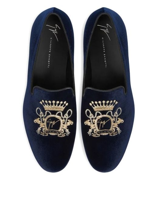 Giuseppe Zanotti メンズ ブルー Terence ローファー 【公式通販】