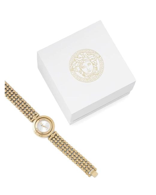 Versace Metallic Round-Face 32Mm Watch