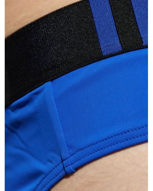 DSquared² Blue Logo-Waistband Swimming Trunks for men