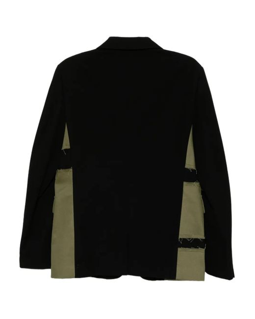 Comme des Garçons Green Patch-Work Blazer for men