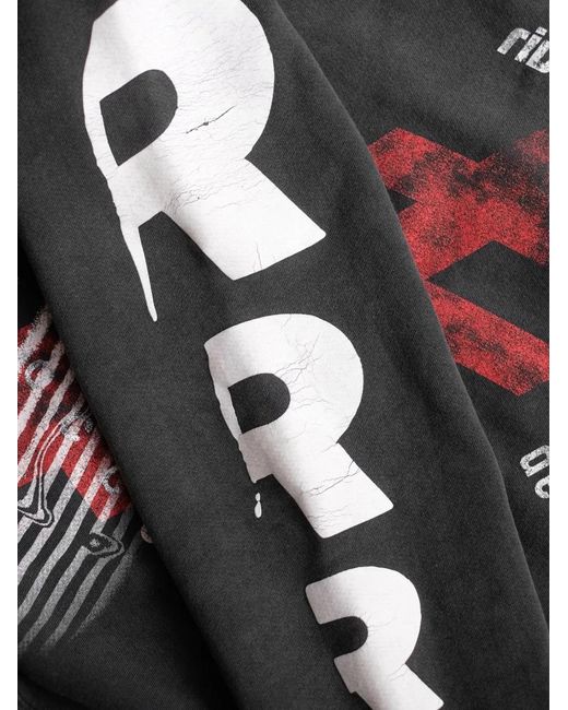 RRR123 Black Apocrypha Crew Neck Sweatshirt for men