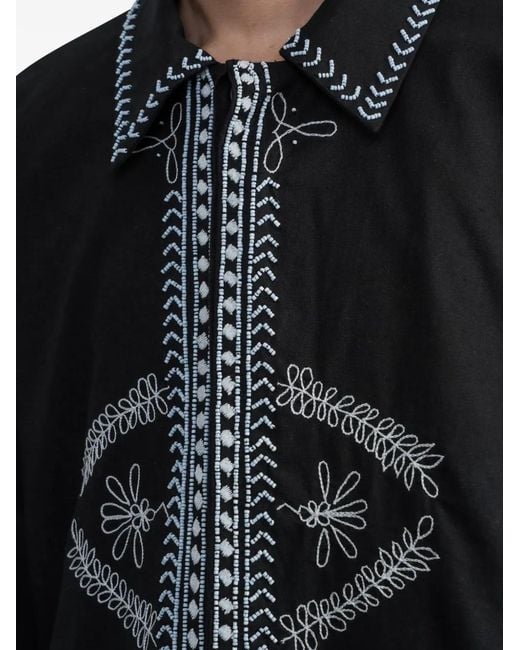 BAZISZT Black Fez Shirt for men