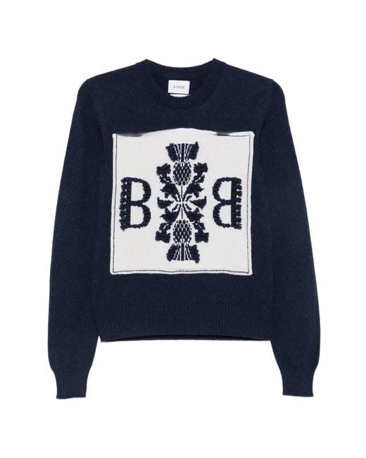 Pull À Patch Logo Barrie en coloris Blue