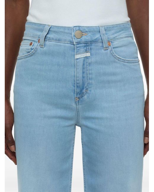 Closed Blue Glow-up High-rise Wide-leg Jeans