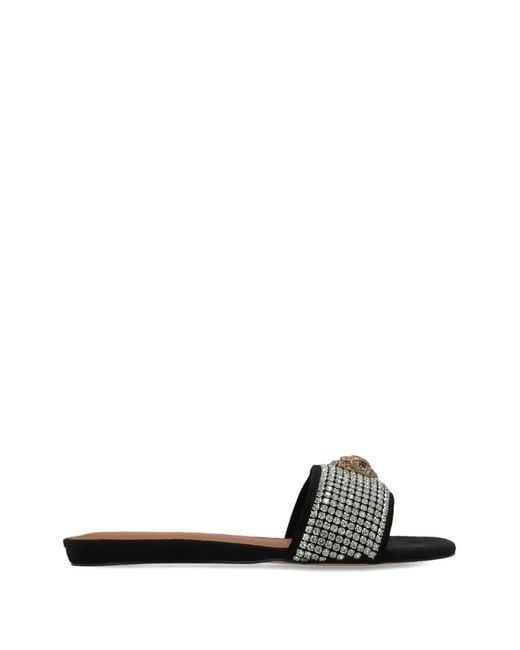 Kurt Geiger White Kensington Embellished Sandals