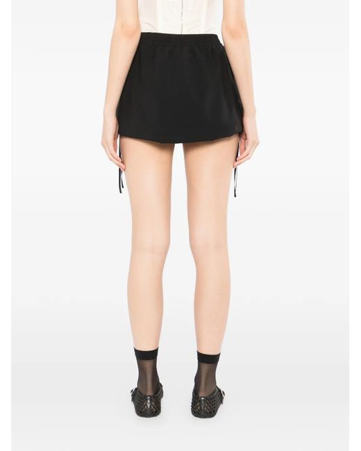 Kiki de Montparnasse Black Drawstring Mini Skirt