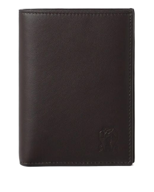 Brunello Cucinelli Portemonnaie Mit Klappe in Black für Herren