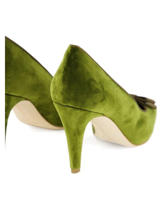 Manolo Blahnik Green 90Mm Readorhi Pumps