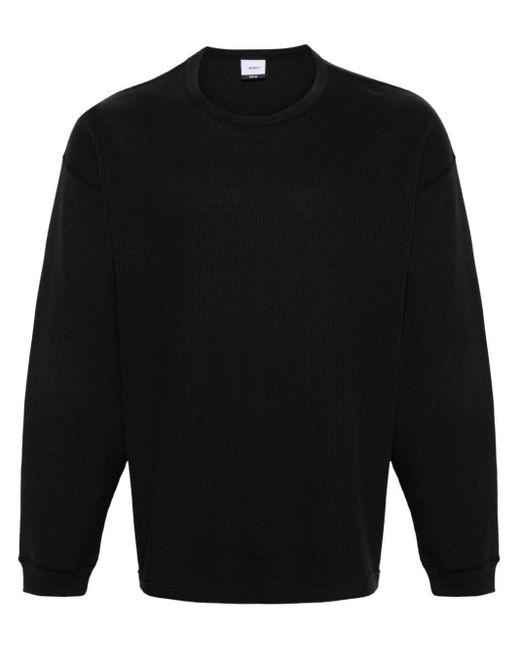 (w)taps 22 Pullover mit Waffelstrick-Muster in Black für Herren