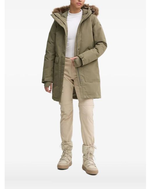 Parka con capucha y pelo artificial Columbia de color Natural