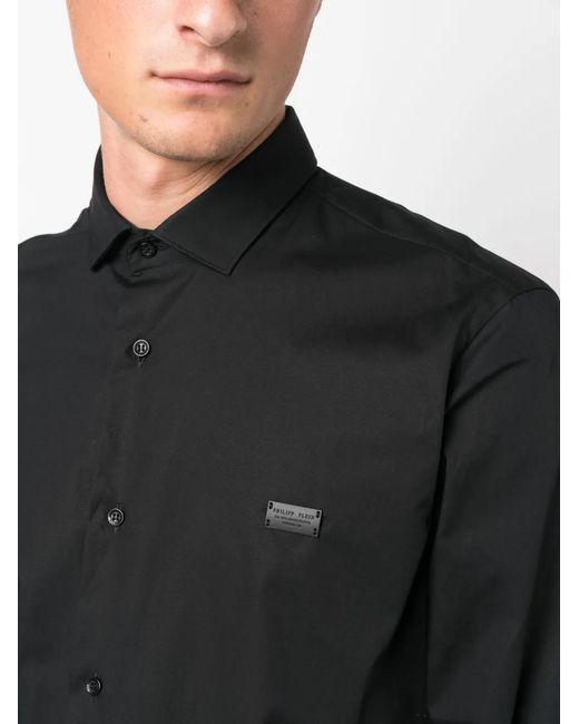 Philipp Plein Black Sugar Daddy Skull&Bones Shirt for men