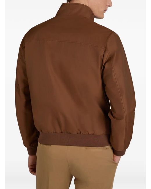 Montedoro Brown Veste À Fermeture Zippée for men