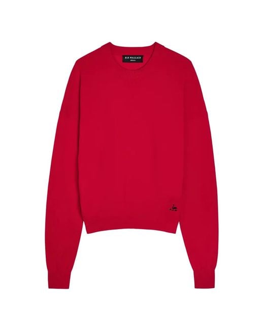 B.B. Wallace Red Crew-Neck Sweater