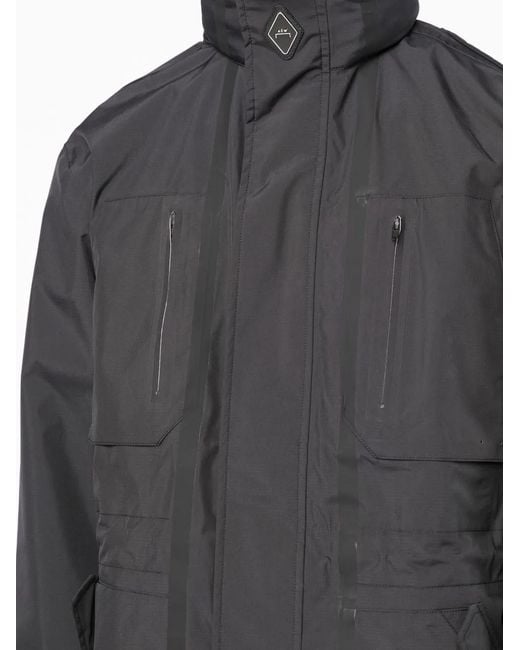 A_COLD_WALL* Black Technical M65 Logo-Patch Windbreaker for men