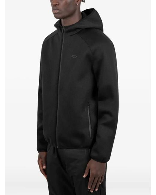 Oakley Black Zip-Front Hooded Jacket for men