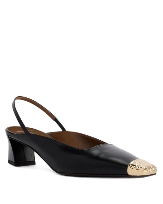 Giuseppe Zanotti Black Leather Heeled Pumps