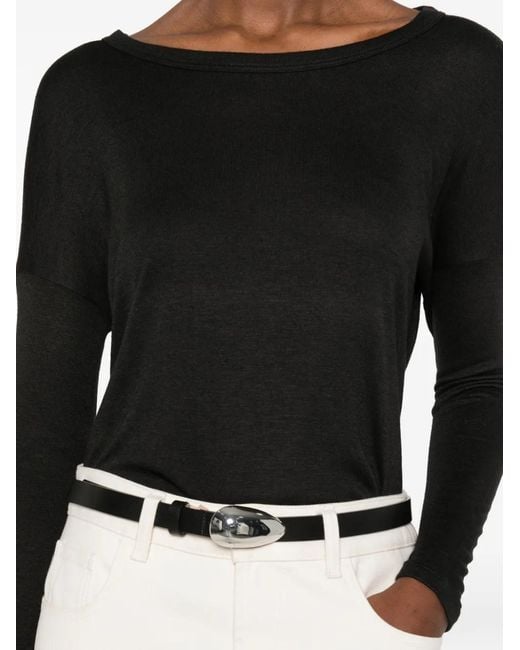 Purotatto Black T-Shirt À Manches Longues