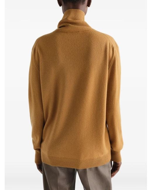 Lemaire Natural Stand-Collar Sweater
