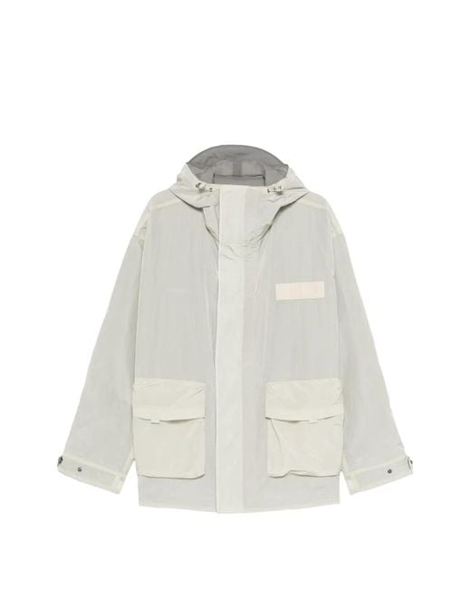 Oakley White Reversible Pocketed Hooded Jacket for men