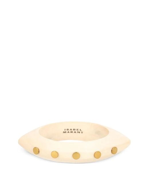 Isabel Marant Natural Studded Bangle Bracelet
