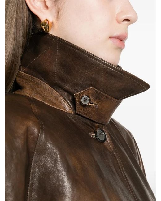 Magda Butrym Brown Belted Jacket