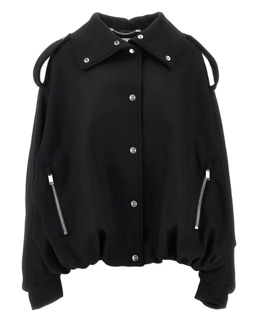 Halfboy Black Button Bomber Jacket