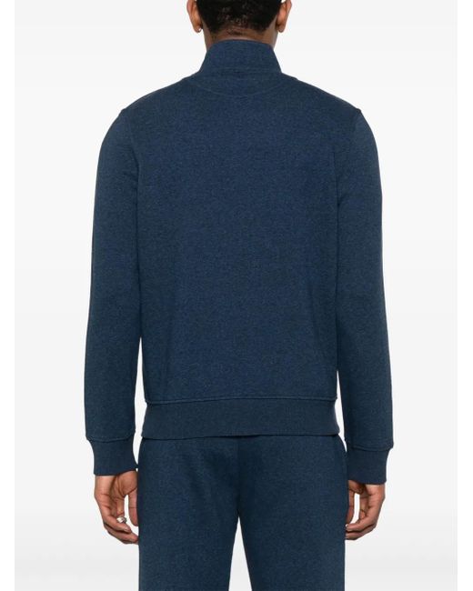 メンズ Canali メランジ スウェットシャツ Blue