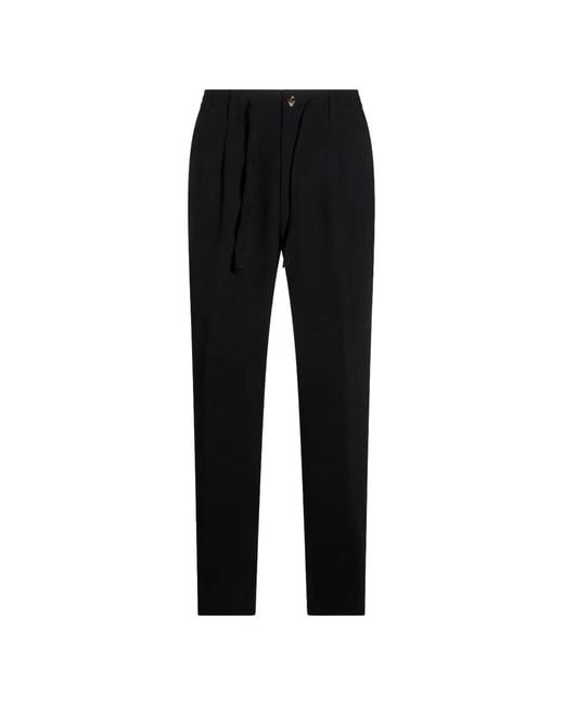 Montecore Black Drawstring Trousers for men