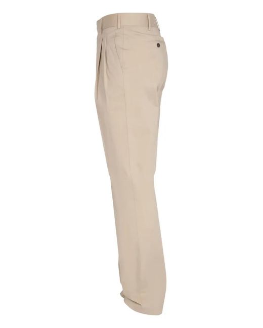 Lardini Natural Pleated-Detail Trousers for men