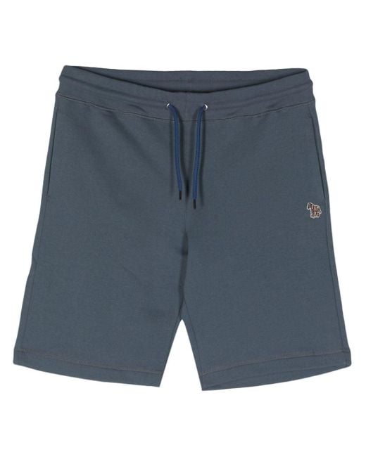 PS by Paul Smith Blue Drawstring-waist Track Shorts for men