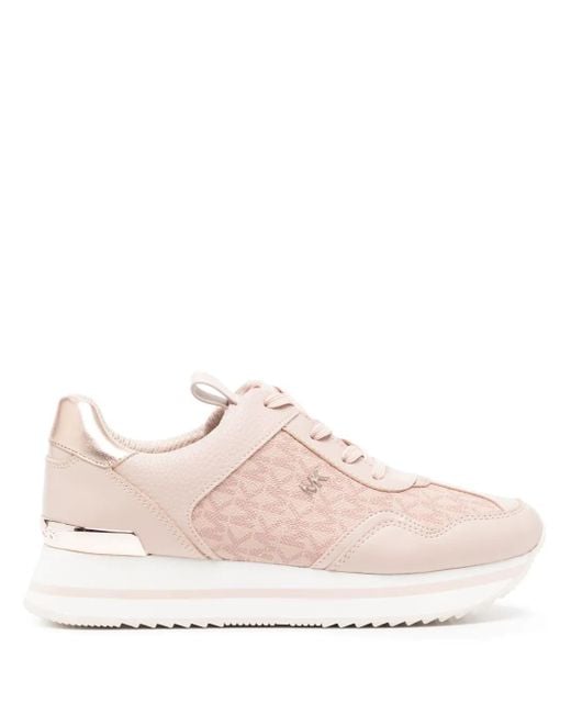 Michael Kors Raina Sneakers Met Plateauzool in het Pink