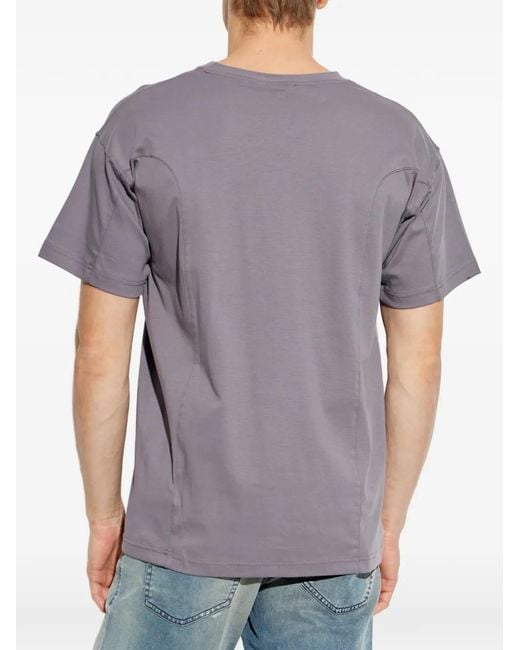 DIESEL Purple T-Norm-Int Logo T-Shirt for men