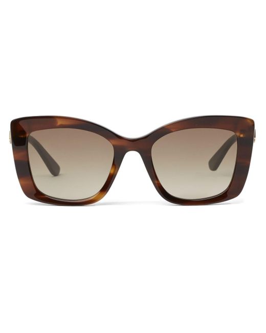 Karl Lagerfeld Brown Kl Heritage Tortoiseshell-effect Sunglasses