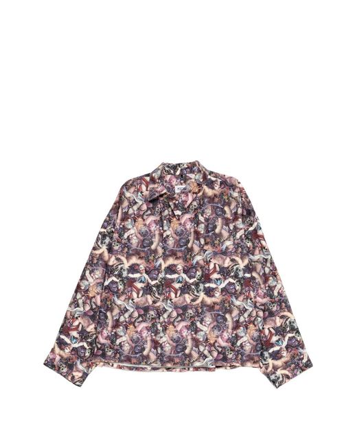 Kidill Purple Chemise À Imprimé Graphique for men