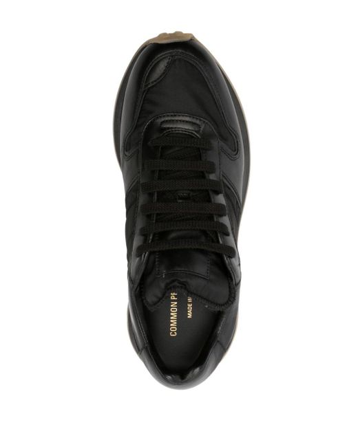 Common Projects Black Track Classic Leather Sneakers for men