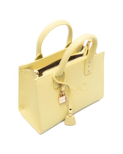 Liu Jo Yellow Petit Sac À Main À Logo Embossé