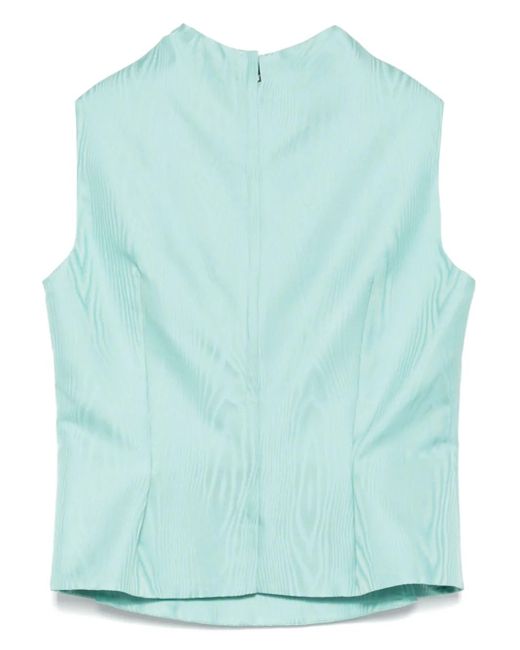 DE SANTIS Blue Patterned Top