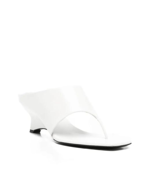 Khaite White Marlow Mule