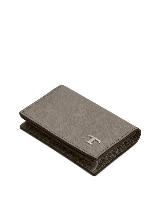 Tod's Gray Classic Card Holder for men