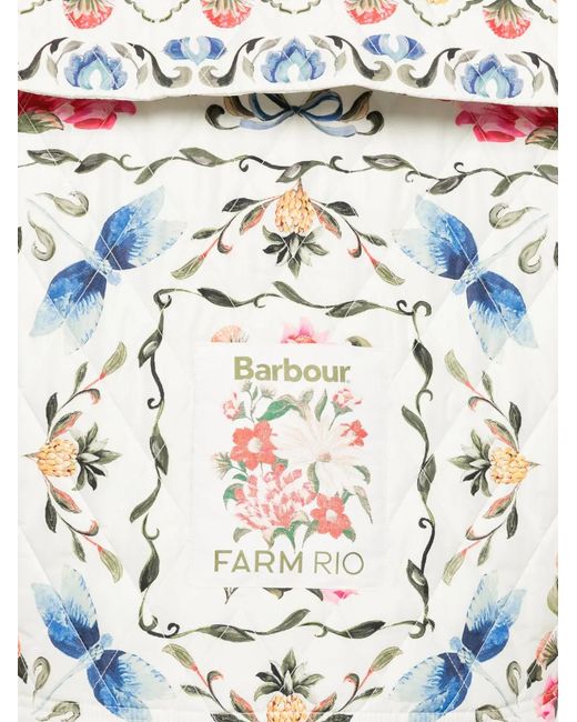 Barbour White X Farm Rio Azelia Quilted Jacket