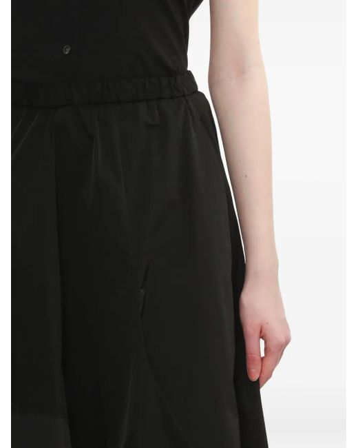 Enfold Black Pleated-panel Skirt