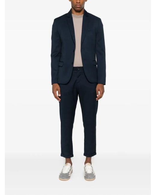 Imperial Blue Cuffed Trousers for men