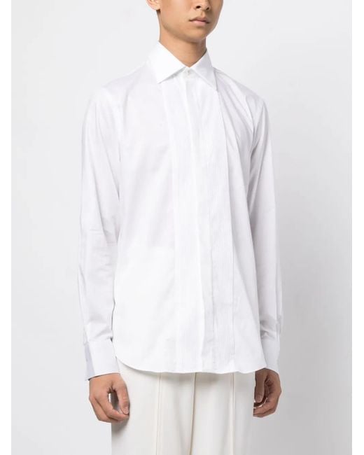 Paul Smith White Button-Down Cotton Shirt for men