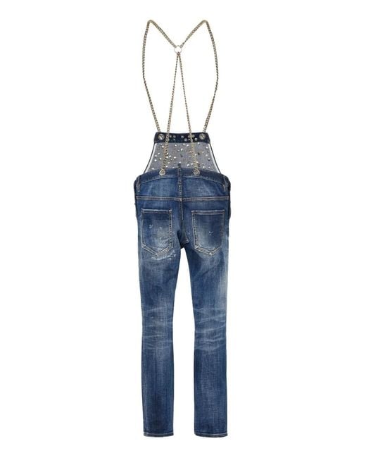 DSquared² Blue Mick Jumpsuit