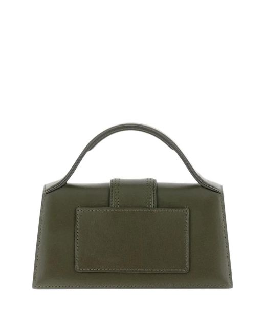 Jacquemus Green Leather Top-Handle Shoulder Bag