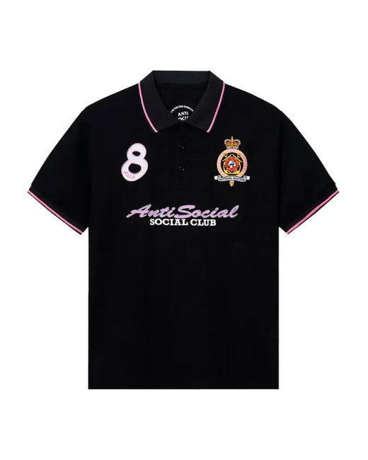 Polo Monegasque ANTI SOCIAL SOCIAL CLUB pour homme en coloris Black